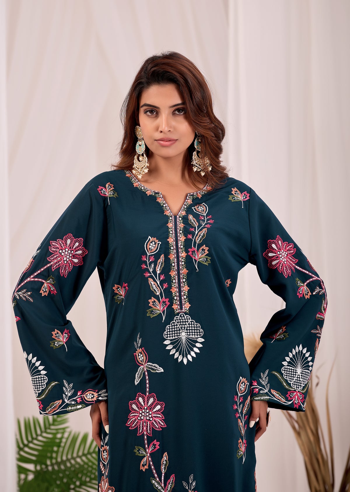 Emerald Floral Kurta Set