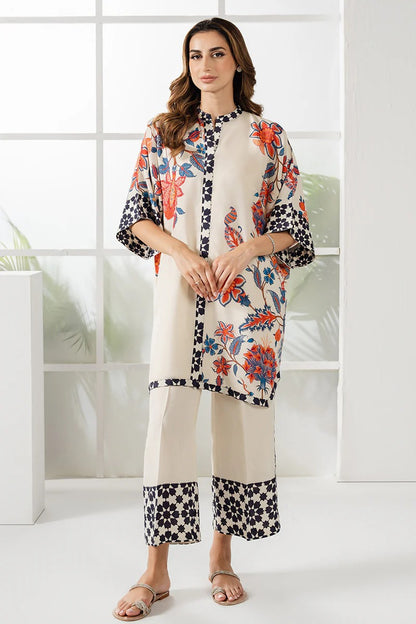 Ivory Bloom Printed Kurta Set