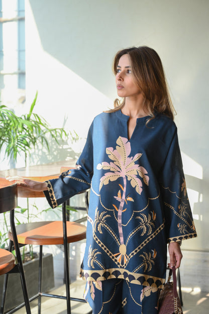Midnight Palm Co-ord Set