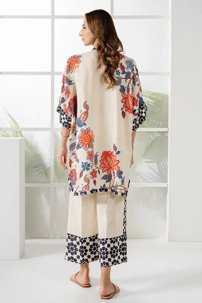 Ivory Bloom Printed Kurta Set