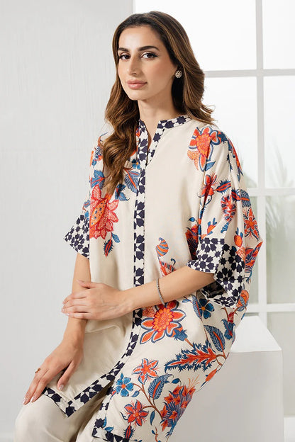 Ivory Bloom Printed Kurta Set