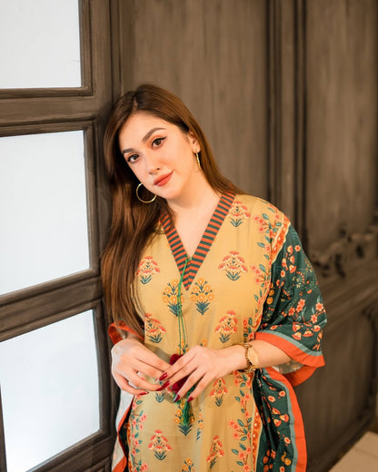 Aizee Floral Kaftan Dress