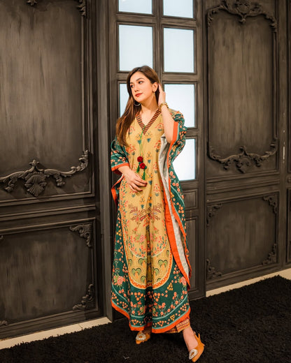 Aizee Floral Kaftan Dress