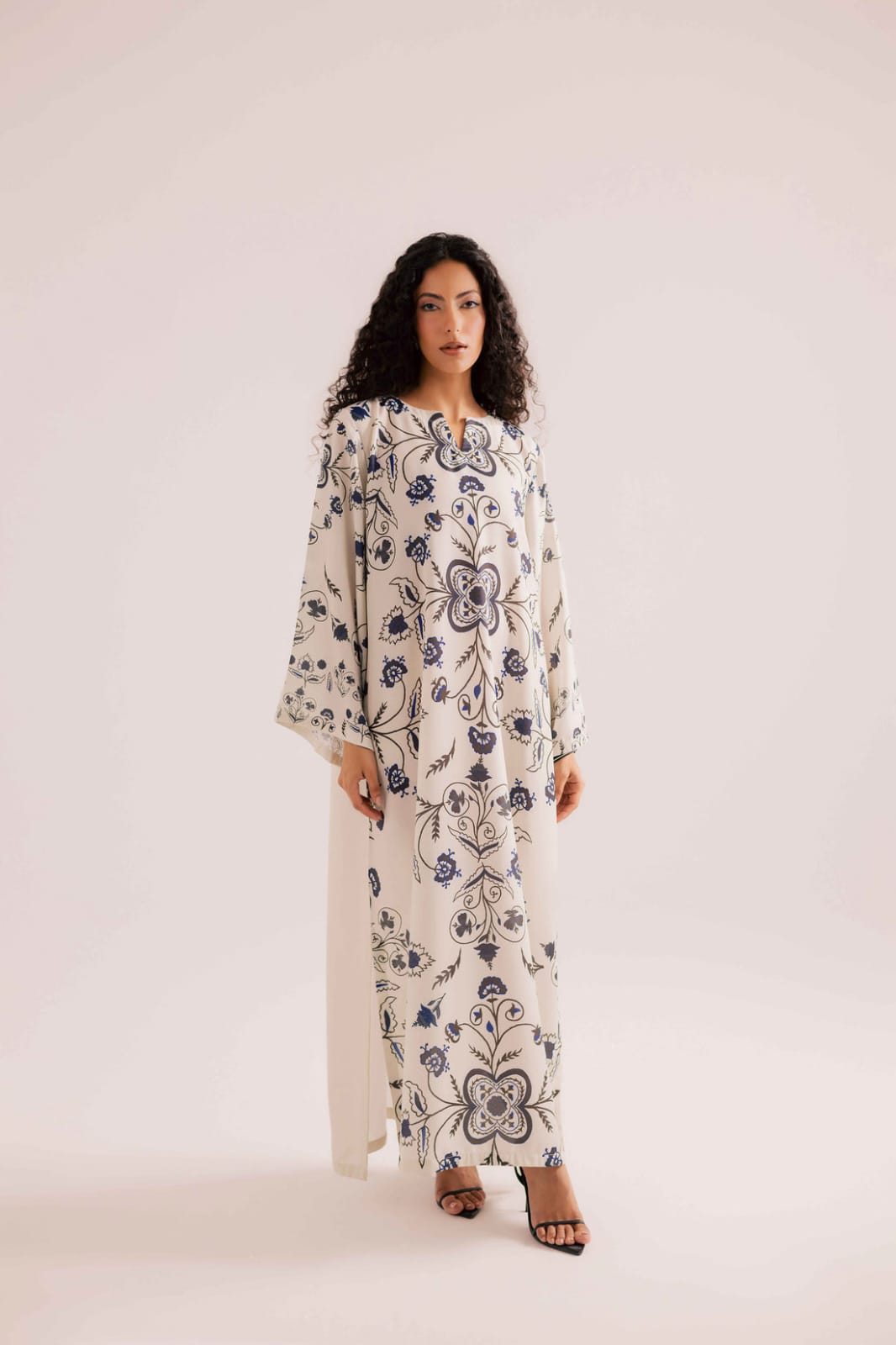 Indigo Fleur Kaftan