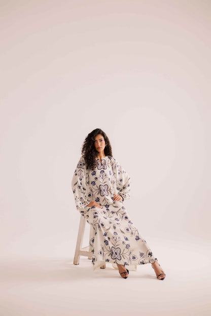Indigo Fleur Kaftan