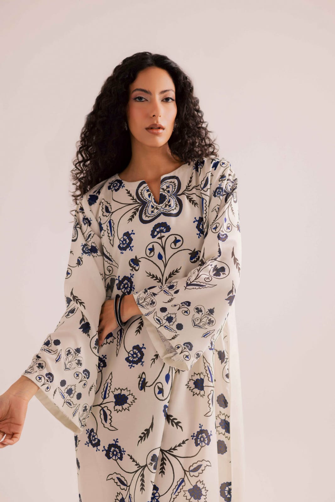 Indigo Fleur Kaftan