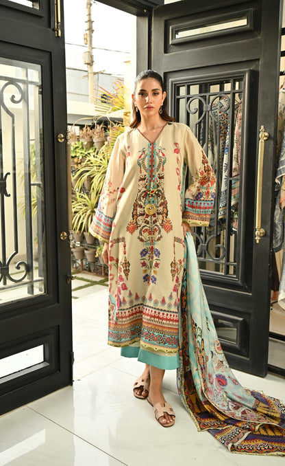 Verdant Sand Kurta Set With Dupatta