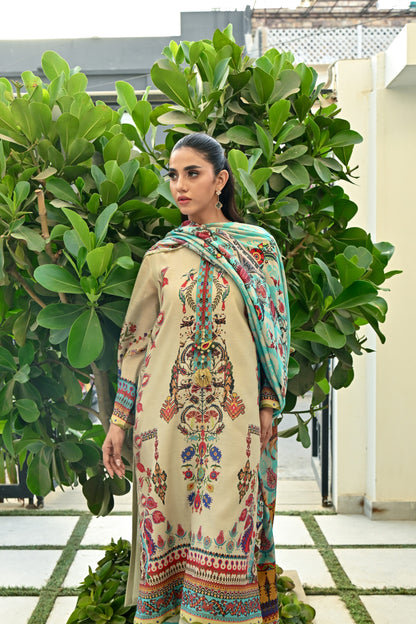 Verdant Sand Kurta Set With Dupatta