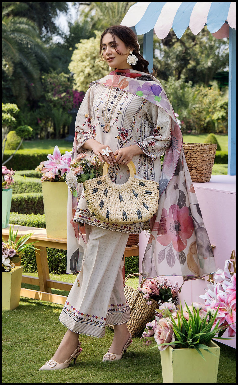 Pearl Garden Kurta Set with Dupatta