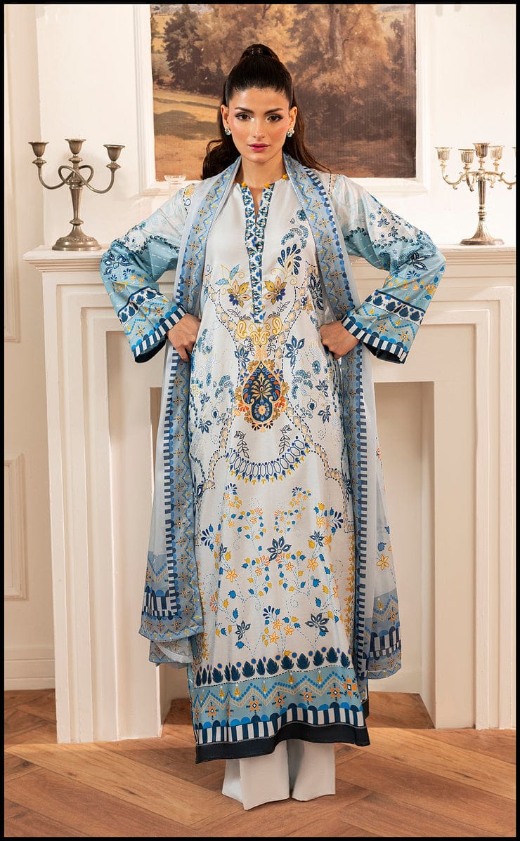 Azure Mist Kurta Set with Dupatta