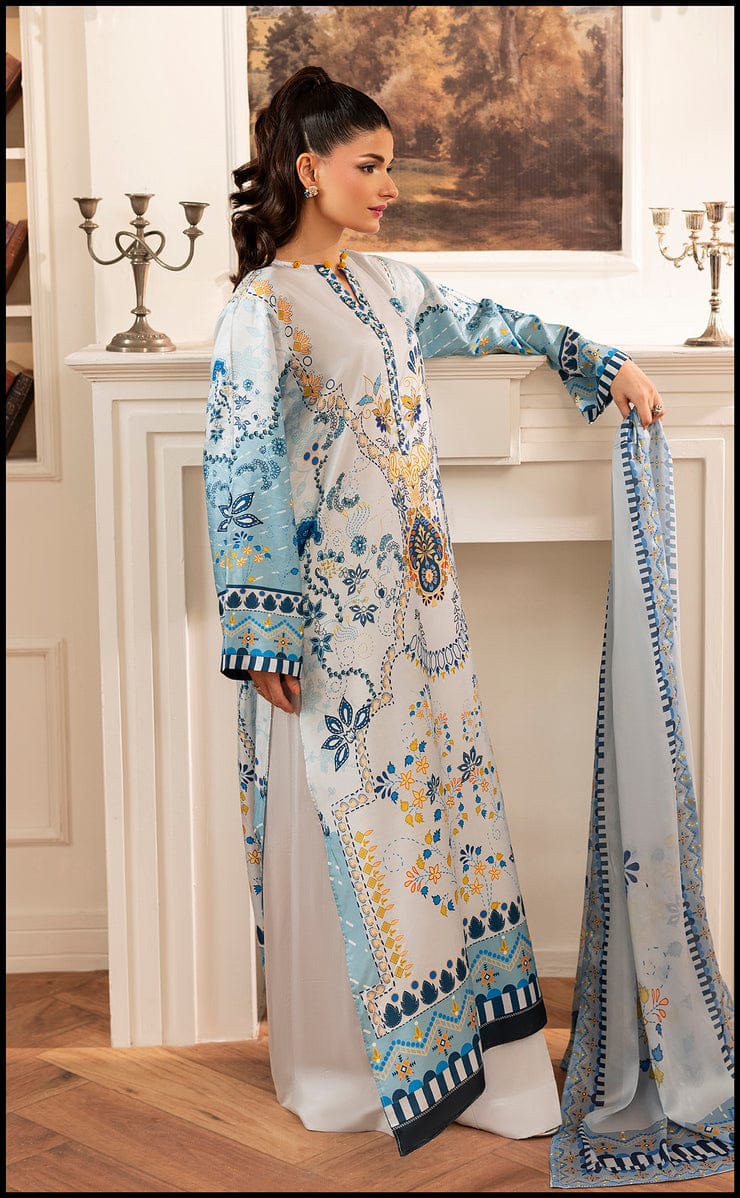 Azure Mist Kurta Set with Dupatta