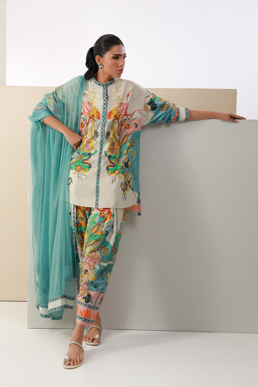 Persian Tale Co-ord Set with Dupatta