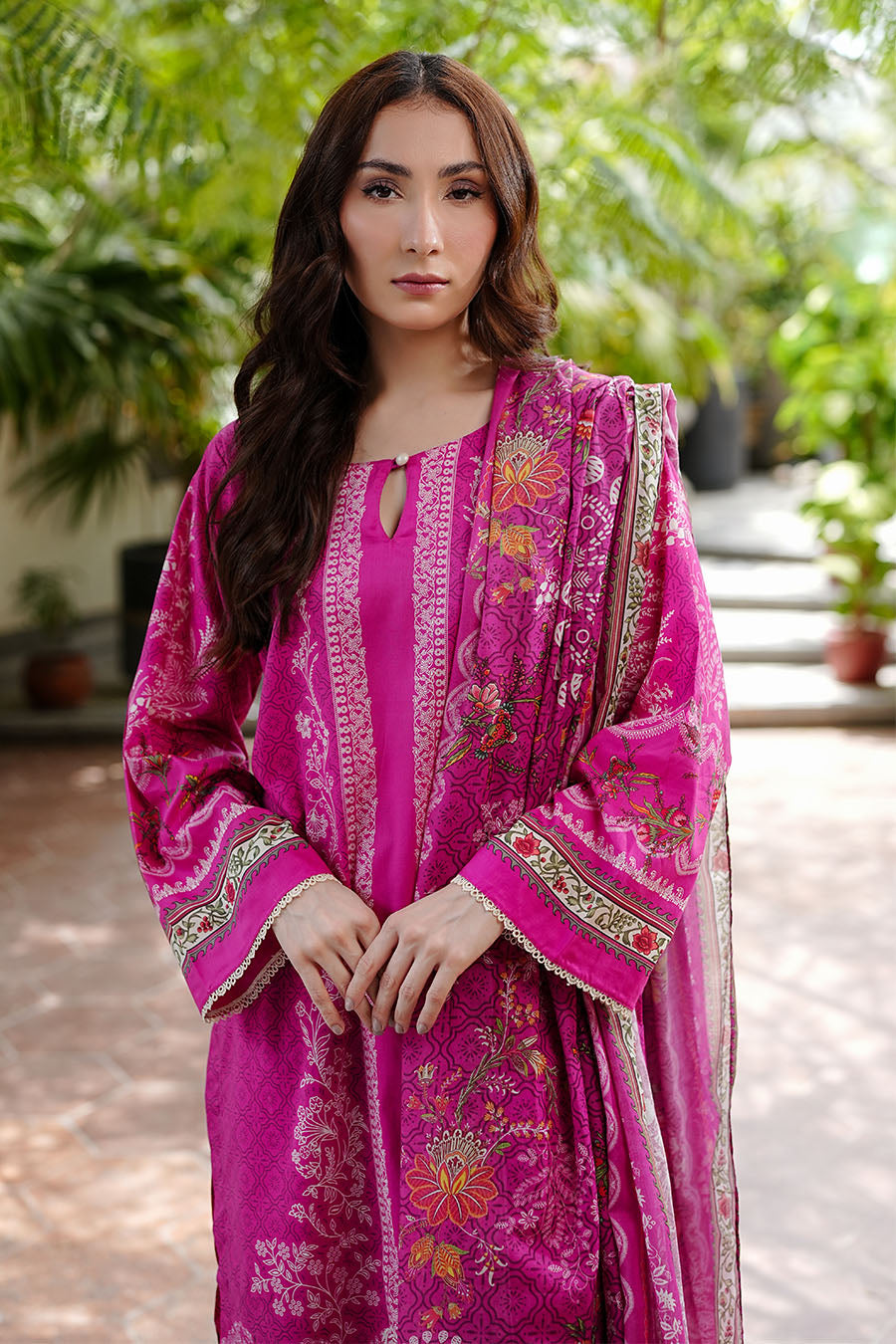 Butterfly Garden Kurta Set with Dupatta