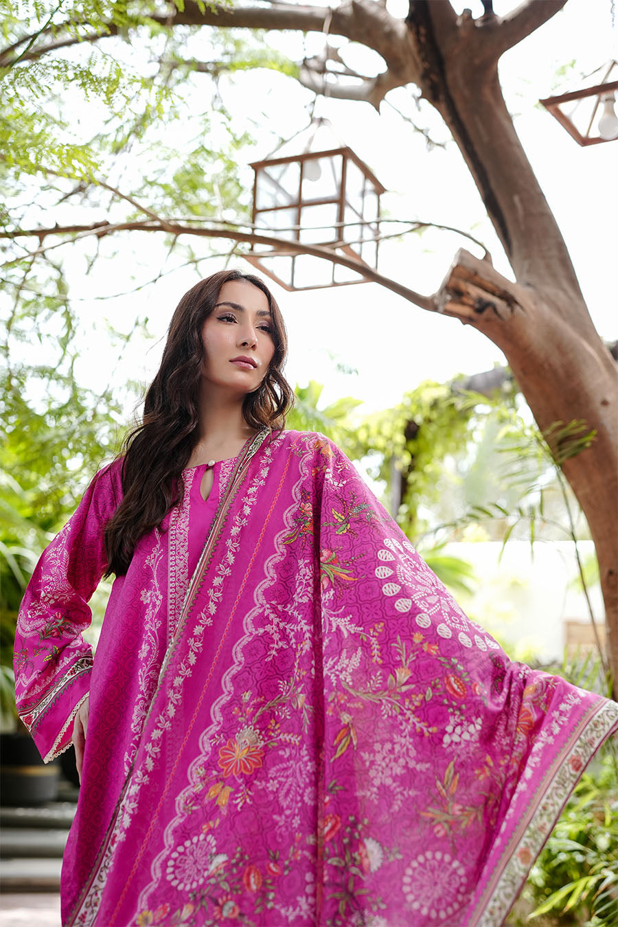 Butterfly Garden Kurta Set with Dupatta
