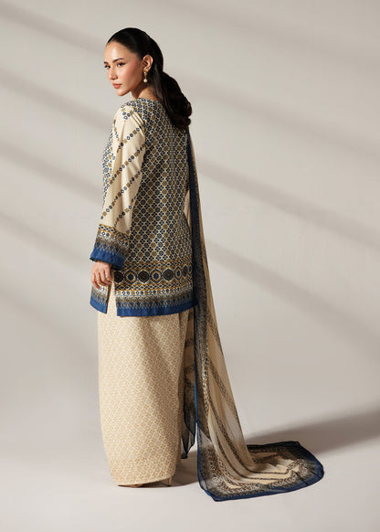 Ivory Lattice Farshi Salwar with Dupatta
