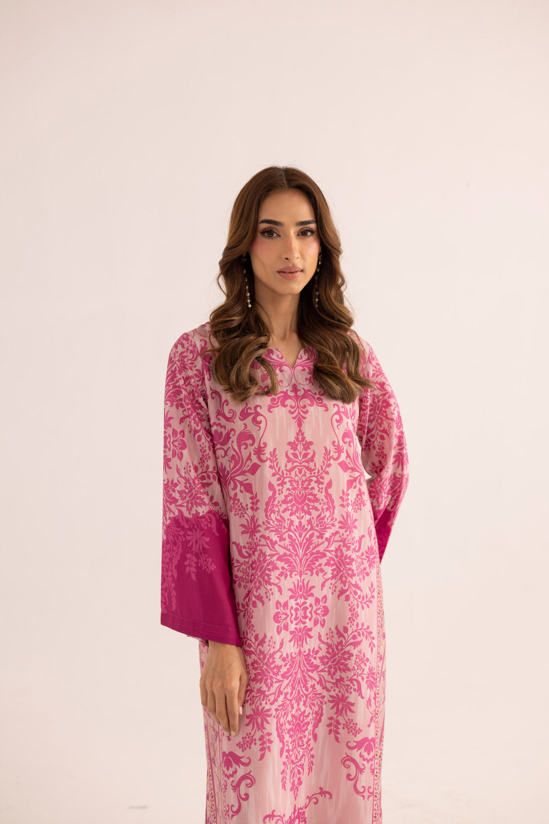 Trellis Muslin Kaftan Dress