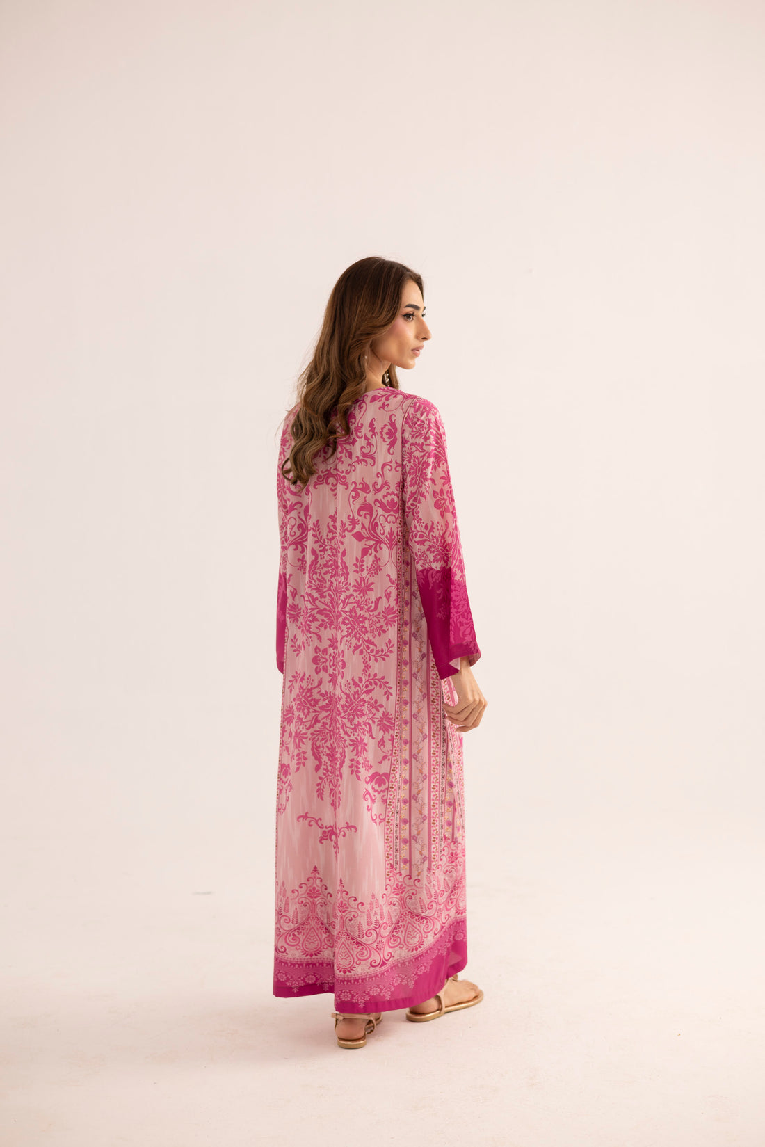 Trellis Muslin Kaftan Dress