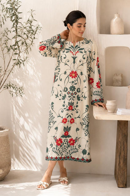 Ivory Kaftan Dress