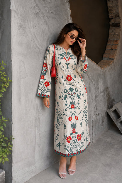 Ivory Kaftan Dress