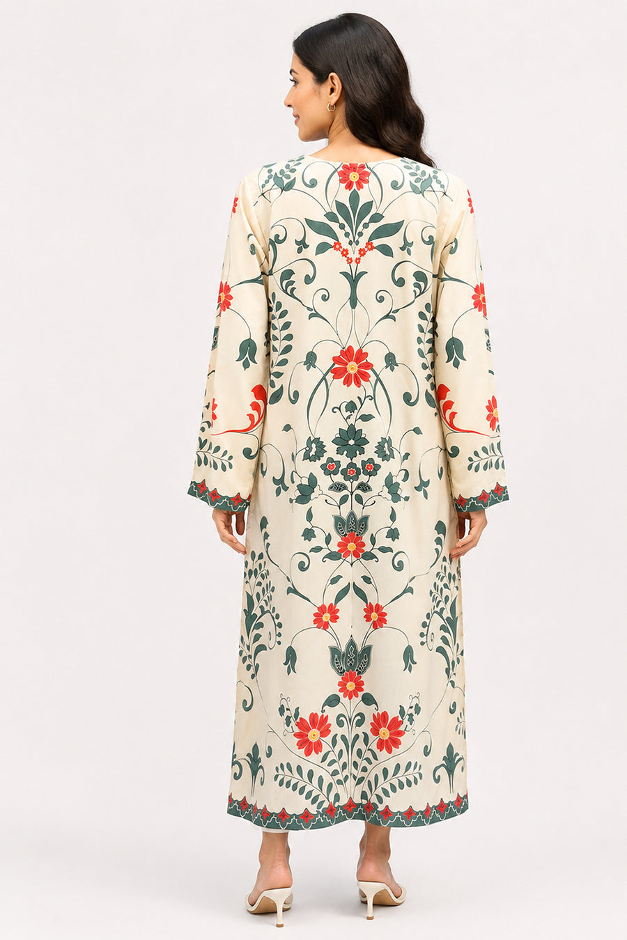 Ivory Kaftan Dress