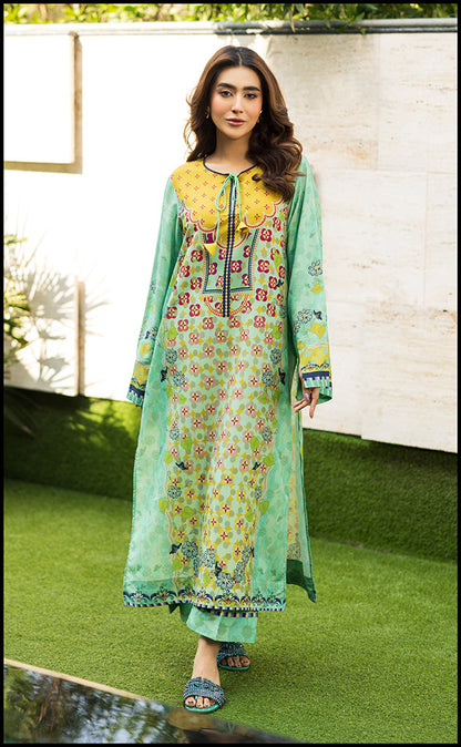 Lime Zaria Kurta Set