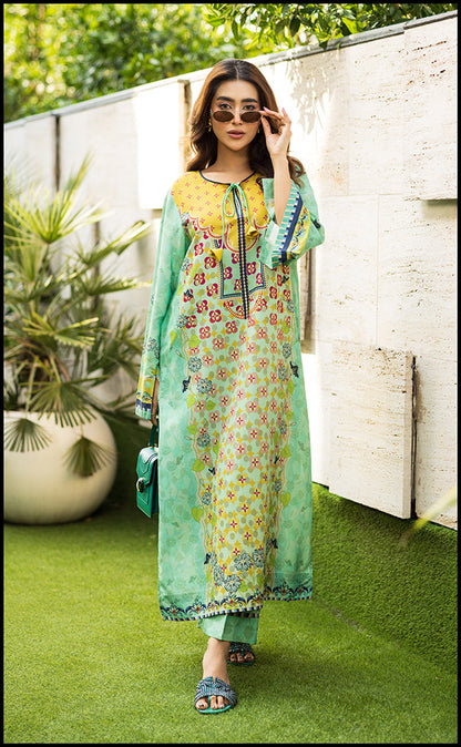 Lime Zaria Kurta Set