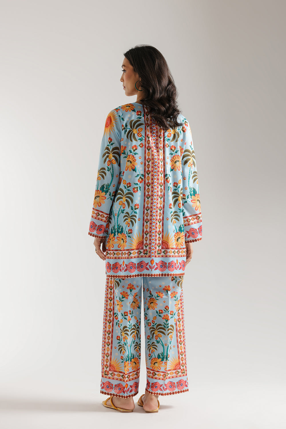 Azure Muslin Co-Ord Set