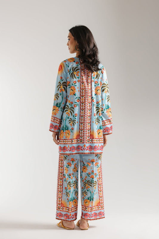 Azure Muslin Co-Ord Set