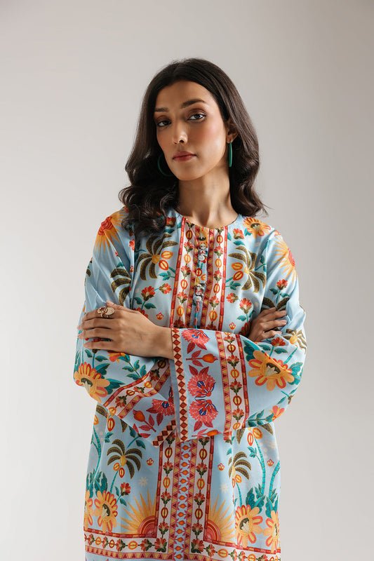 Azure Muslin Co-Ord Set