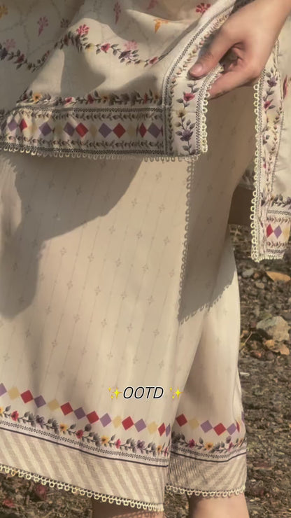 Pearl Garden Kurta Set with Dupatta