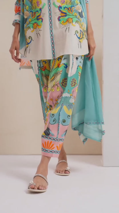 Persian Tale Co-ord Set with Dupatta