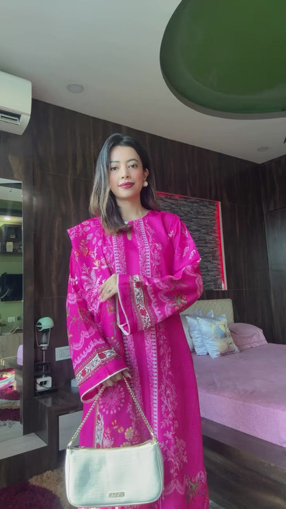 Butterfly Garden Kurta Set with Dupatta