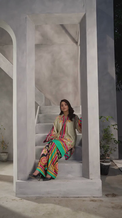 Emerald Noir Kurta Set