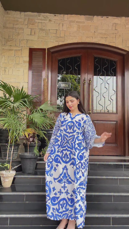 Porcelain Blue Kaftan