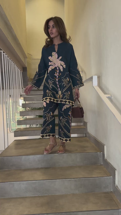 Midnight Palm Co-ord Set