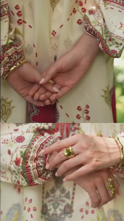 Crimson Ivory Kurta Set