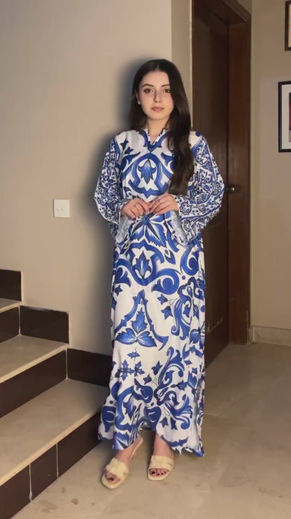 Porcelain Blue Kaftan
