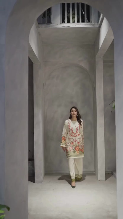 Autumn Flora Kurta Set